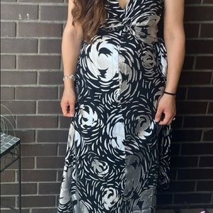 Black and Silver halter dress